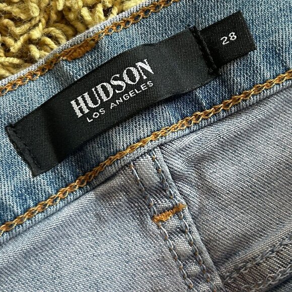 HUDSON Nico Mid-Rise Straight Ankle Jeans in Light Wash Size 28 New without Tags - Picture 5 of 6